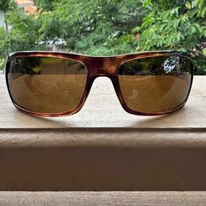 Ray-Ban RB4075 Polarized Sunglasses UNISEX – Polished Havana / B-15 Brown